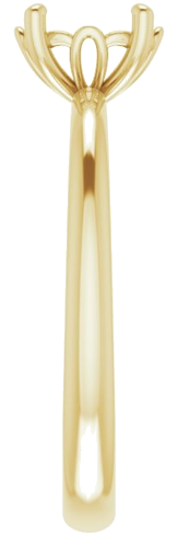 Sužadėtuvių Žiedas „Solitaire“ 585 Geltonojo Aukso Oval 7mm x 5mm (4)