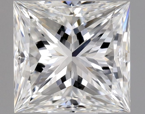 0.5 carat F-VVS1 Natūralus Princess Deimantas (1)