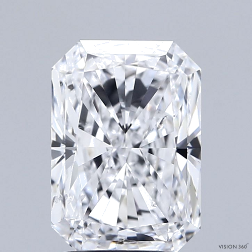2.51 carat D-SI2 Natūralus Radiant Deimantas (1)
