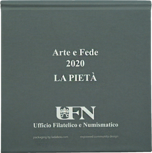 2020 Vatikanas Mikelandželo Pieta 10 eurų moneta (6)