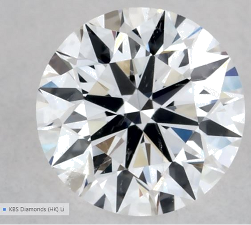 0.31 carat D-SI2 Excellent cut Natūralus Round Deimantas (1)