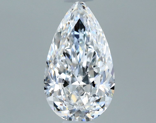 0.7 carat D-VVS2 Natūralus Pear Deimantas (1)
