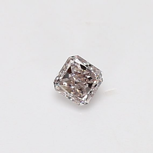 0.17 carat Light Pinkish Brown-SI1 Natūralus Radiant Deimantas (1)