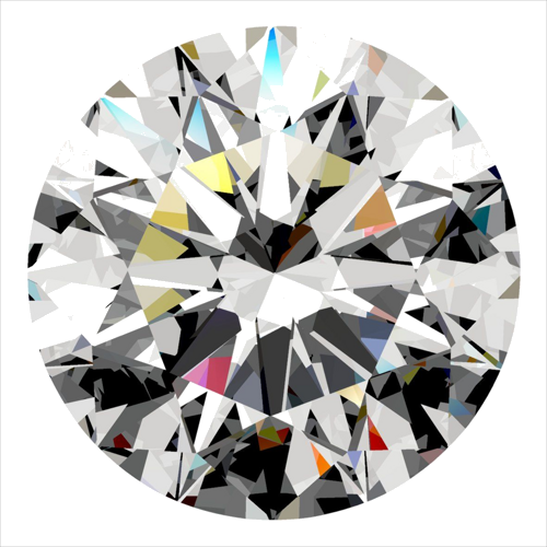 0.32 carat I-VVS1 Excellent cut Natūralus Round Deimantas (1)