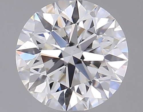 0.46 carat F-VVS2 Excellent cut Natūralus Round Deimantas (1)