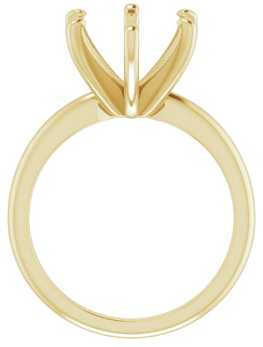 Sužadėtuvių Žiedas „Solitaire“ 10k yellow gold Oval 12mm x 10mm (2)