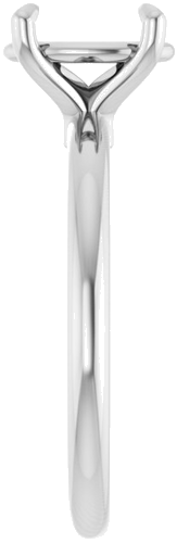 Sužadėtuvių Žiedas 585 Baltojo Aukso Oval 9mm x 7mm (3)