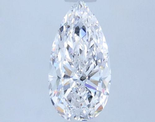 0.5 carat D-VS2 Natūralus Pear Deimantas (1)