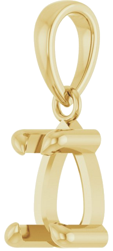Pakabukas „Solitaire“ 14k yellow gold Pear 8mm x 5mm (2)