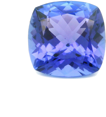 4.05 carat BLUE Cushion Tanzanite (1)