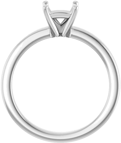 Sužadėtuvių Žiedas 10k white gold Square 5mm (2)