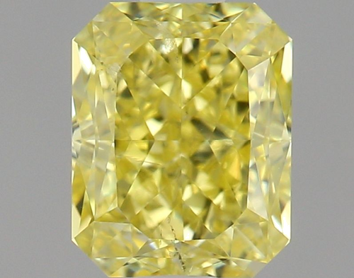 1.02 carat Fancy Intense Yellow-SI2 Natūralus Radiant Deimantas (1)