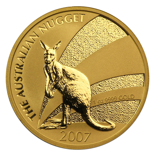 1/4 oz Kengūra 2007 Australija Aukso grynuolis (1)