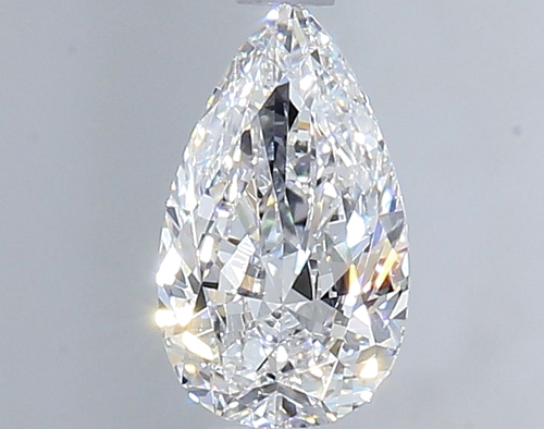 0.4 carat D-VVS2 Natūralus Pear Deimantas (1)
