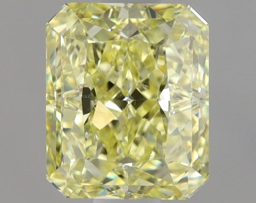 0.91 carat Fancy Yellow-SI1 Natūralus Radiant Deimantas (1)
