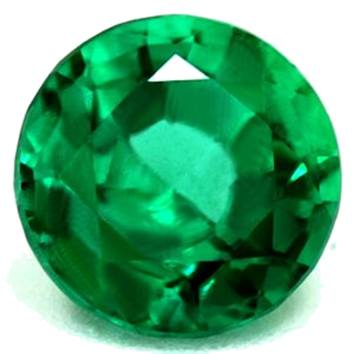 0.54 carat GREEN Round Smaragdas (1)