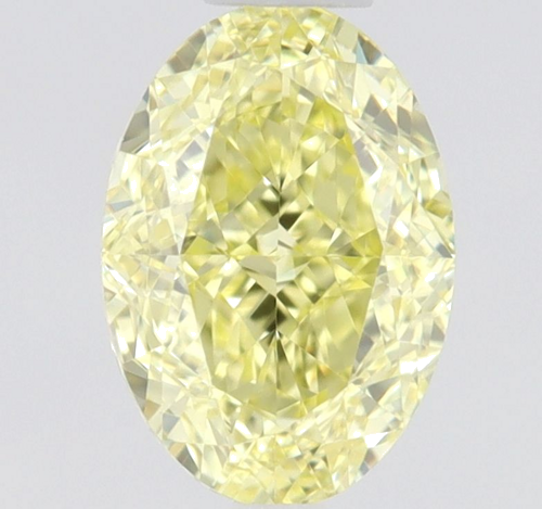 0.46 carat Fancy Intense Yellow-IF Natūralus Oval Deimantas (1)