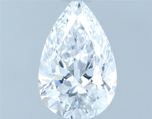 0.6 carat D-VVS2 Natūralus Pear Deimantas (1)