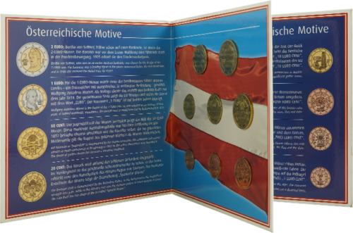 2002 Austria Euro Coins BU Set (2)