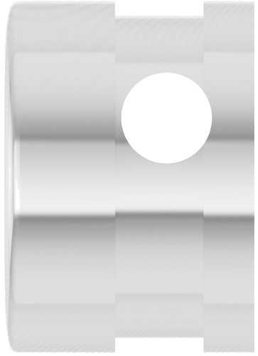 14K White 5.8 mm Round Bezel-Set Slide Pendant Mounting (3)