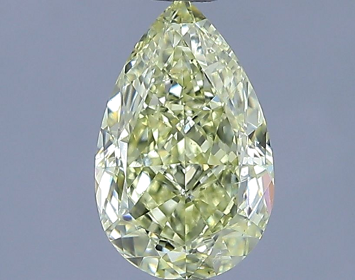 1.51 carat Fancy Light Yellow-SI1 Natūralus Pear Deimantas (1)
