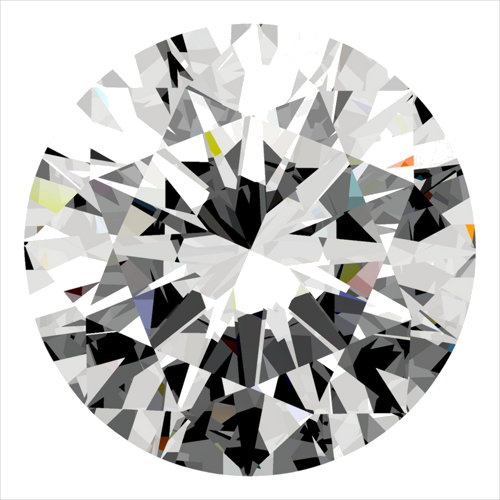 0.4 carat F-VS1 Excellent cut Natūralus Round Deimantas (1)