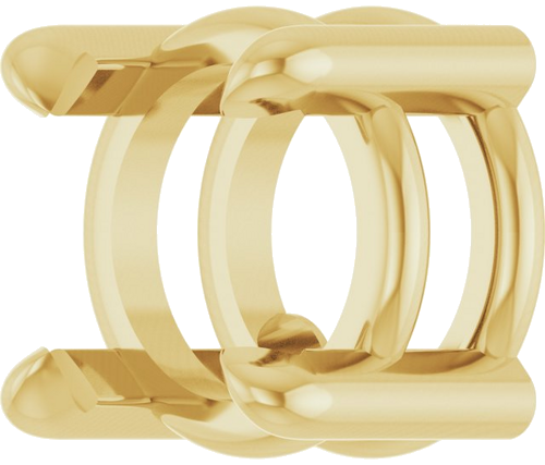 14K Yellow 5.5 mm Round Pendant Mounting (2)