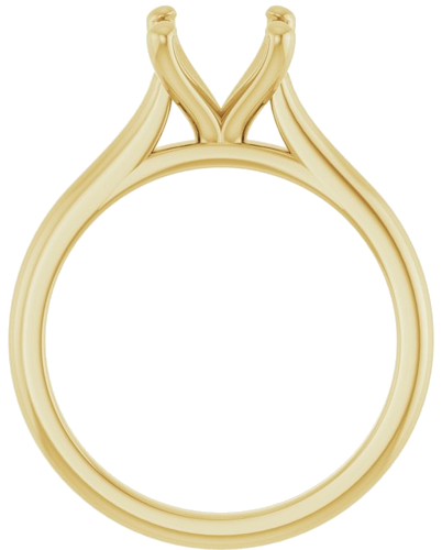 Sužadėtuvių Žiedas „Solitaire“ 585 Geltonojo Aukso Cushion 7mm (2)