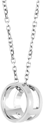 14K White 7 mm Round Solitaire Bezel-Set 16-18  Necklace Mounting (2)