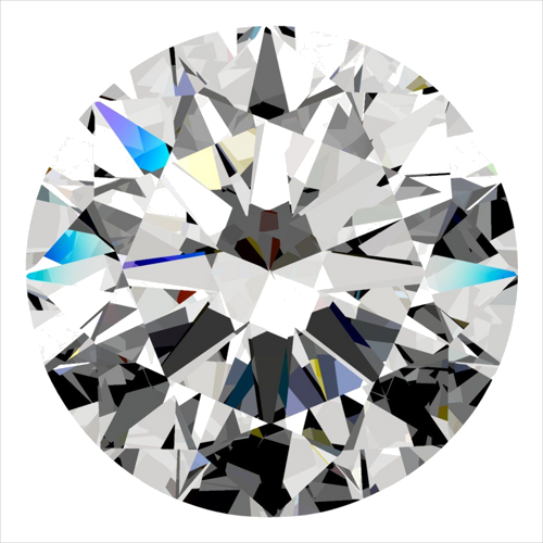 0.33 carat F-SI1 Excellent cut Natūralus Round Deimantas (1)