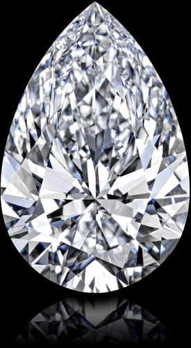 6.96 carat D-VVS2 Natūralus Pear Deimantas (1)