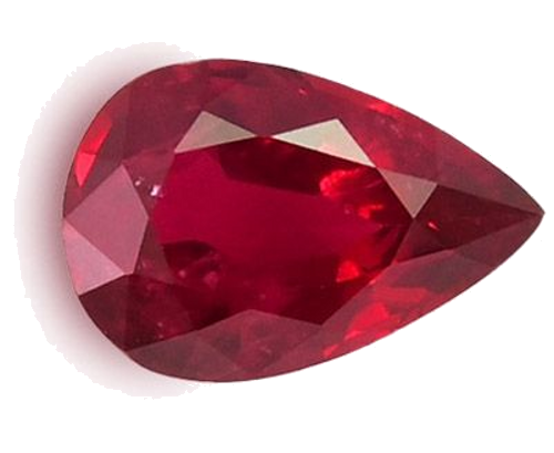 0.46 carat RED Pear Rubinas (1)