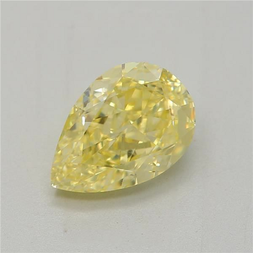1.04 carat Fancy Intense Yellow-VS1 Natūralus Pear Deimantas (1)