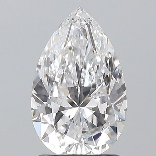 1.5 carat D-SI2 Natūralus Pear Deimantas (1)