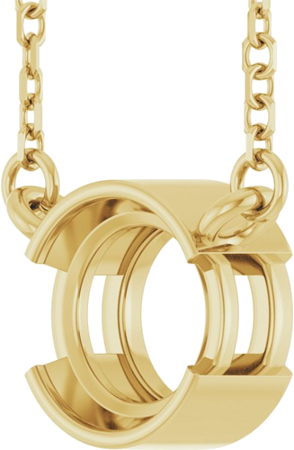 Pakabukas „Half-Bezel Solitaire“ 14k yellow gold Round 6.5mm (2)