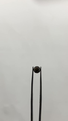 1.14 carat Fancy Black-VVS2 Excellent cut Natūralus Round Deimantas (1)