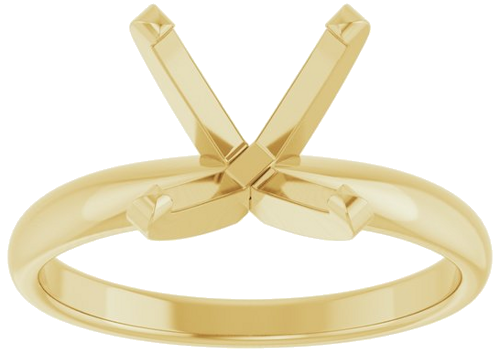 Sužadėtuvių Žiedas „Solitaire“ 14k yellow gold Round 9.3mm x 9.7mm (3)