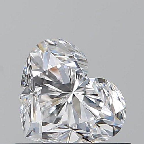 0.7 carat D-IF Natūralus Heart Deimantas (1)