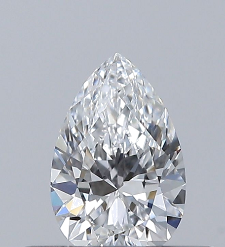 0.3 carat D-IF Natūralus Pear Deimantas (1)
