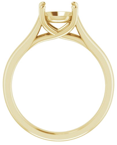 Sužadėtuvių Žiedas „Solitaire“ 585 Geltonojo Aukso Round 7.4mm (2)