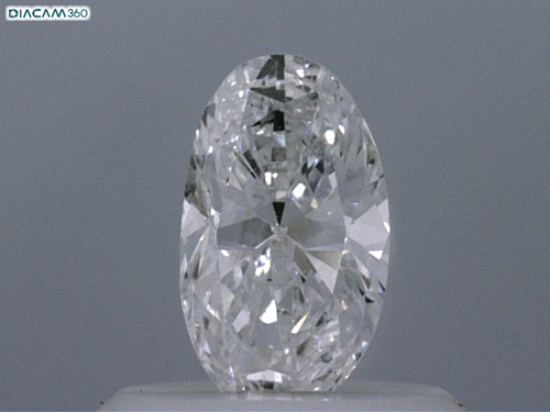 0.45 carat D-VS1 Natūralus Oval Deimantas (1)