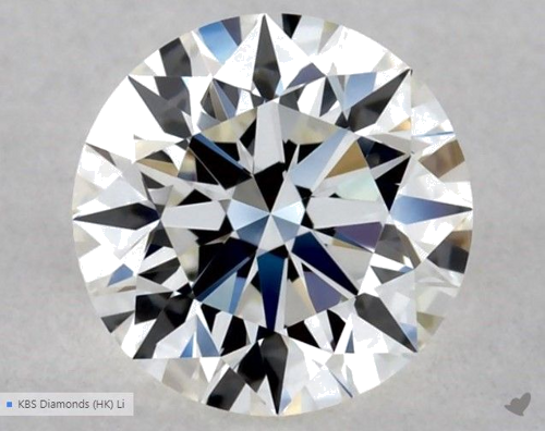 0.5 carat G-VVS2 Excellent cut Natūralus Round Deimantas (1)