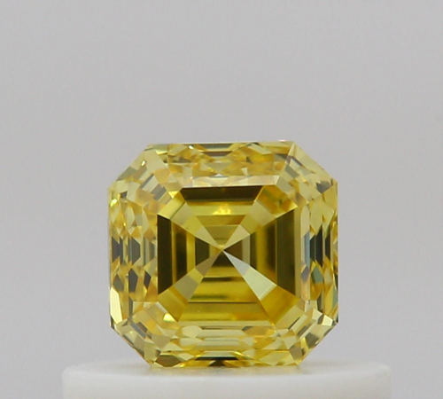 0.45 carat Fancy Vivid Yellow-VS2 Natūralus Emerald Deimantas (1)