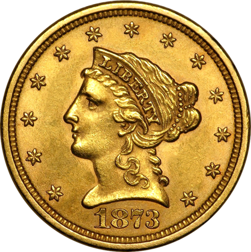2.50 dollars Eagle/Liberty head gold coin USA (1)