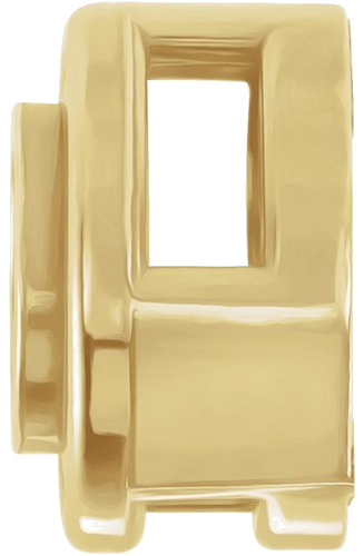 Pakabukas „Round Bezel-Set Slide“ 585 Geltonojo Aukso Round 3.8mm (2)