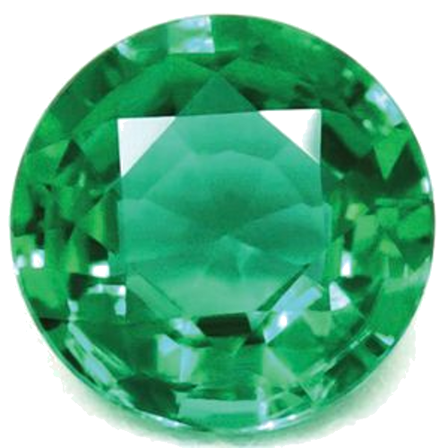 0.56 carat GREEN Round Smaragdas (1)