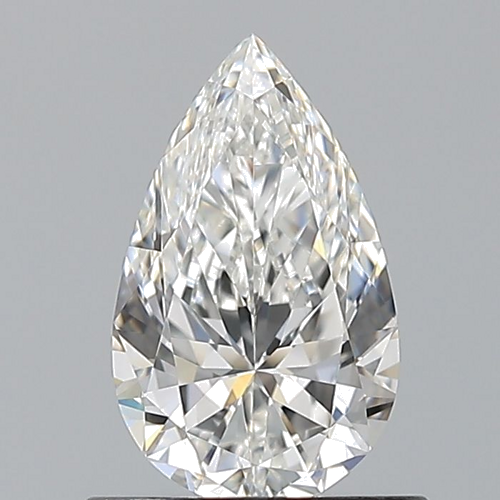 0.7 carat F-VVS2 Natūralus Pear Deimantas (1)