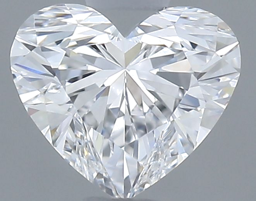 0.53 carat E-VVS1 Natūralus Heart Deimantas (1)