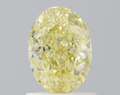 1.01 carat Fancy Yellow-VS1 Natūralus Oval Deimantas (1)