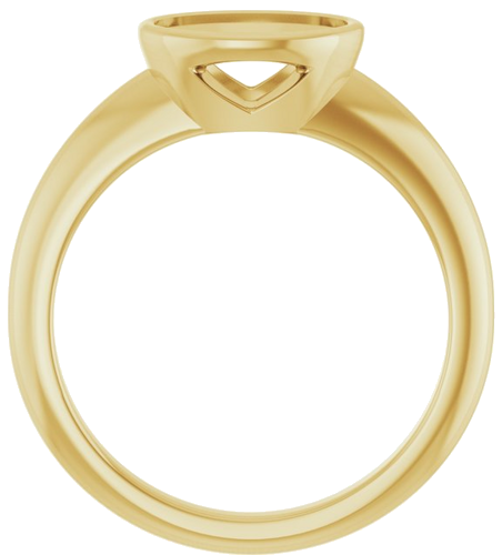 Sužadėtuvių Žiedas „Bezel-Set Solitaire“ 14k yellow gold Oval 8.5mm x 6.5mm (2)